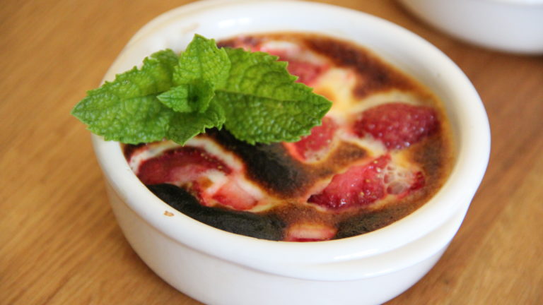 gratin fraises en sabayon