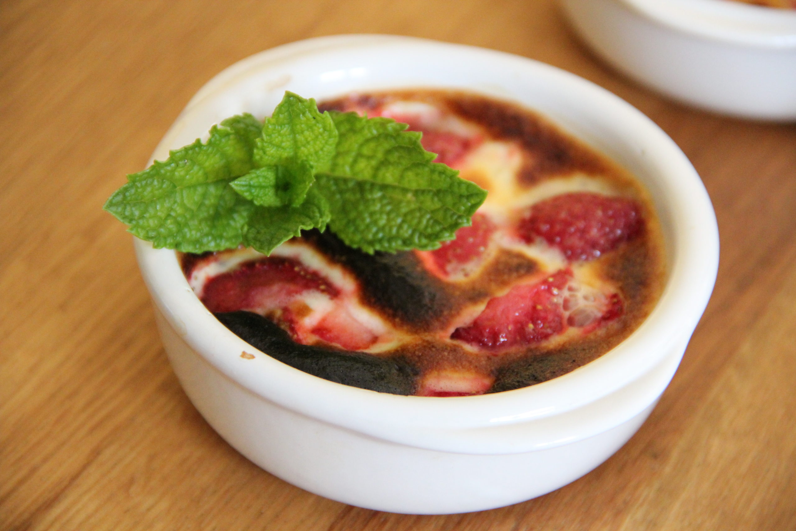 Gratin de fraises en sabayon