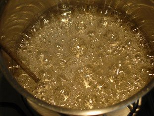 Tableau des principales phases de cuisson du sucre
