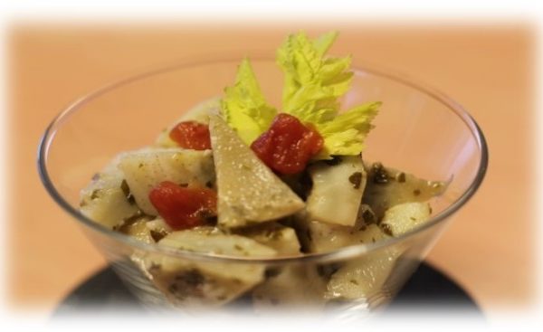 Grecque de fonds d’artichaut – Cuisson sous vide basse température