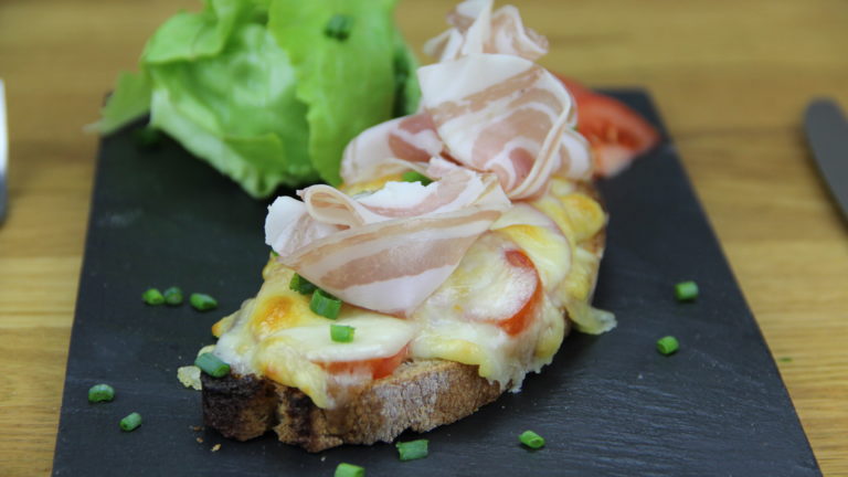 Tartine pancetta