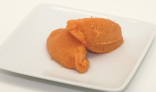 Ecrasé de patate douce cuisson sous vide basse température