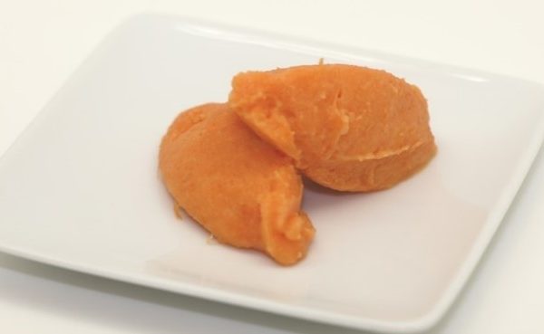Ecrasé de patate douce cuisson sous vide basse température