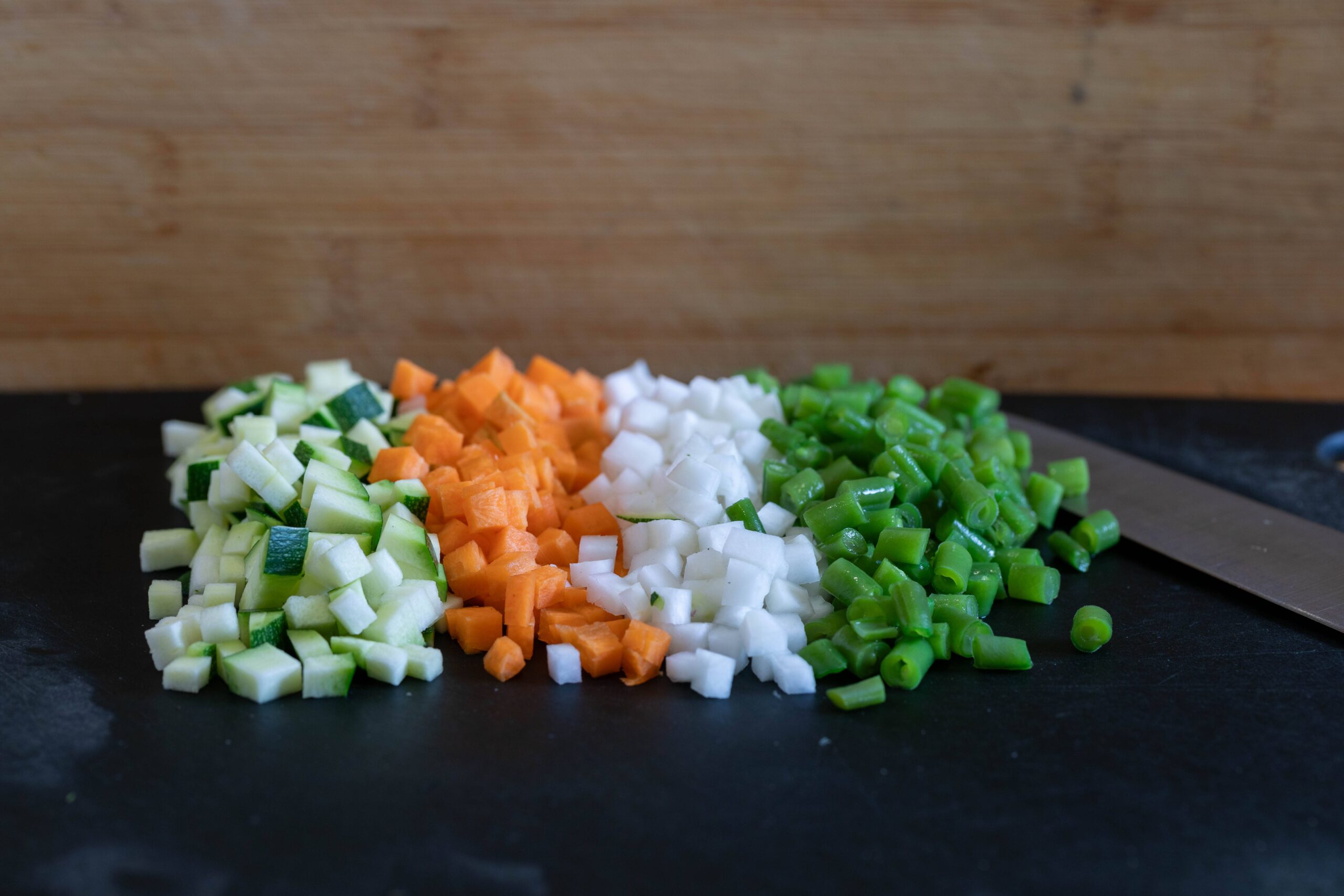 Coupe de légume en Macédoine